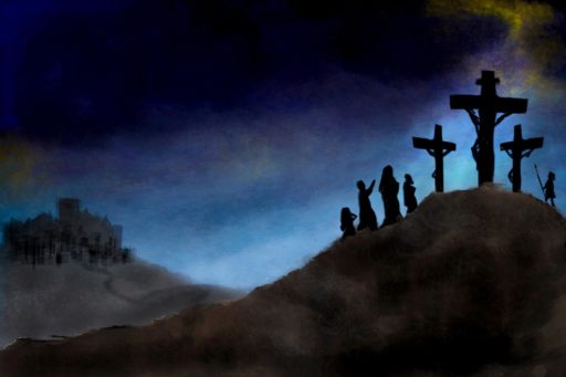 Obscuridad, cruz, via crucis