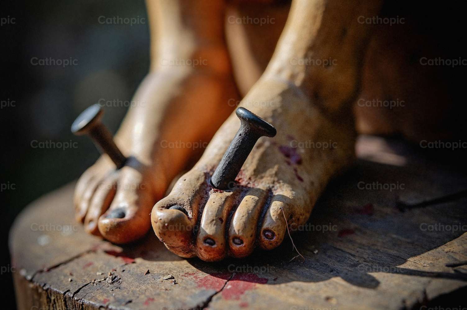 nuestros pecados, clavos, pasion, crucificcion ojo clavado a la cruz