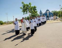 preguntar, salida, iglesia